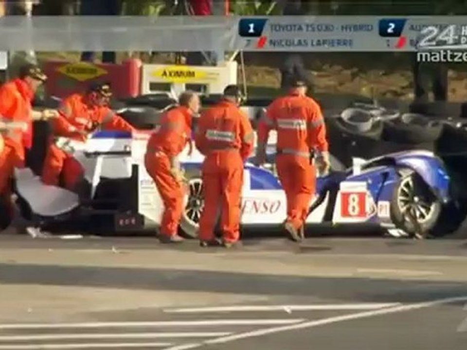 Anthony Davidson Huge Crash 2012 Le Mans 24 Hours. News day.