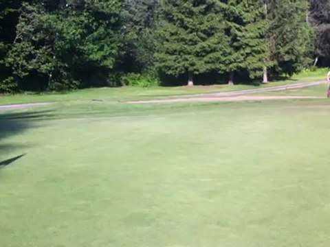 Phil sortie de trappe 8e trou Lorette - Juin 2012