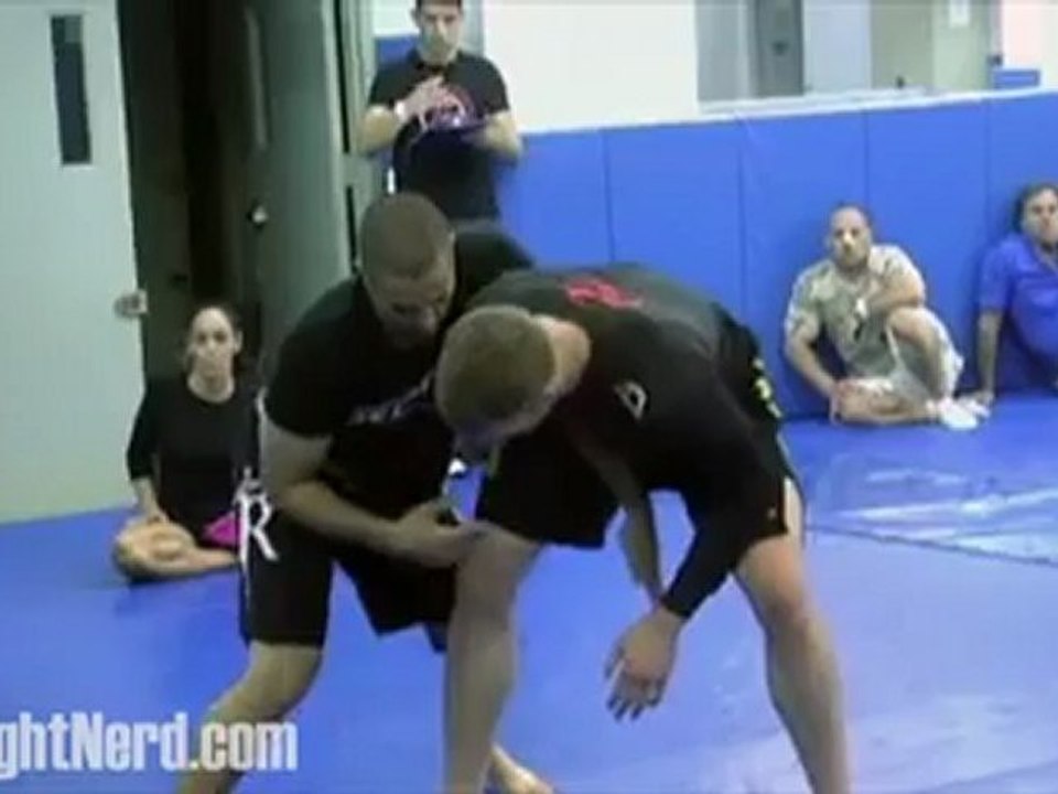 Firas Zahabi demoes another counter-clinch technique