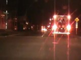 Firetrucks responding to Gordon Street