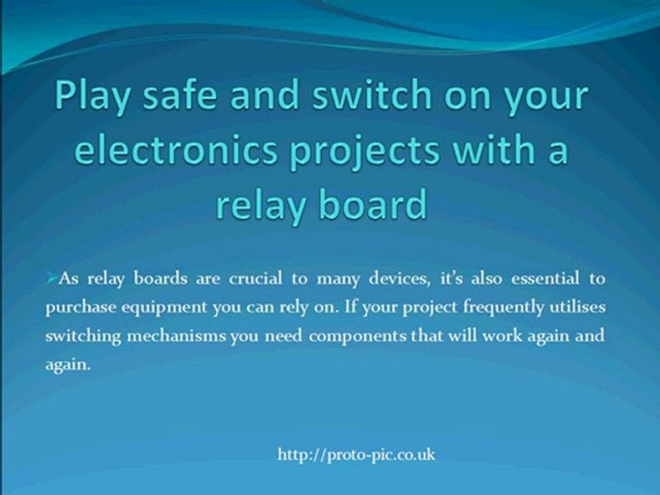 Play safe and switch on your electronics projects with a relay board