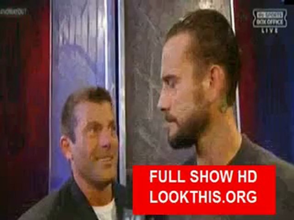 CM Punk AJ interview No Way Out 2012