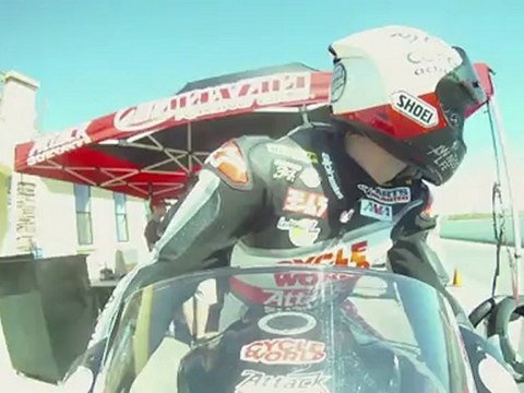 Eric Bostrom Superbike Testing at Spring Mountain
