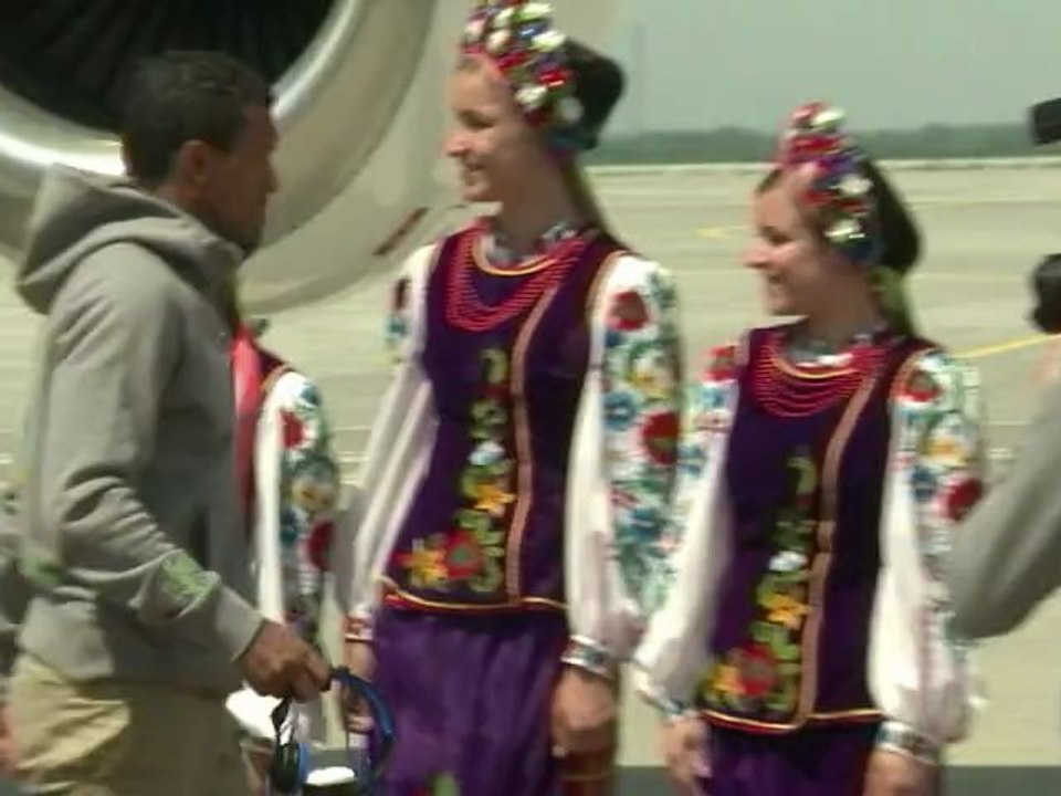 Euro: les joueurs espagnols et portugais sont arrivés à Donetsk