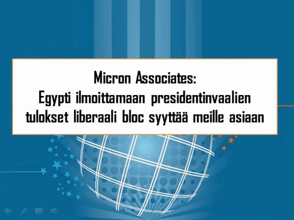 Micron Associates: Egypti ilmoittamaan presidentinvaalien tulokset liberaali bloc syyttää meille asiaan