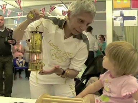Sebastian Coe takes Olympic torch through home city