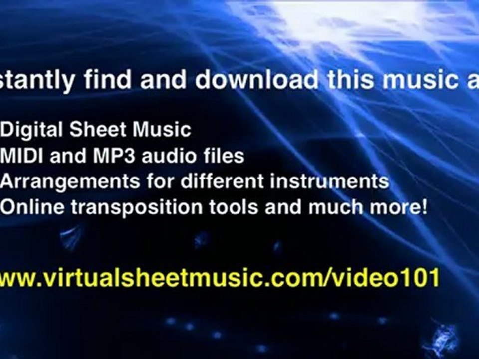 Johann Pachelbel's, Canon in D, flute, clarinet and piano sheet music - Video Score