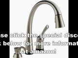 Best Buy Delta 980T-SSSD-DST Pilar Single Handle Pull-Down Kitchen Faucet with Touch2O Technology and Soap Dispenser, Stainless
