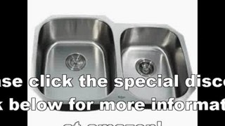 Best Buy Kraus KBU24 32-Inch Undermount 60-40 Double Bowl 16 gauge Kitchen Sink, Stainless Steel