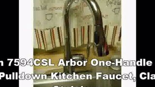 Best Buy Moen 7594CSL Arbor One-Handle High Arc Pulldown Kitchen Faucet, Classic Stainless