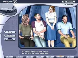 تعليم الانجليزية برنامج تعليم المحادثة في الطائرة