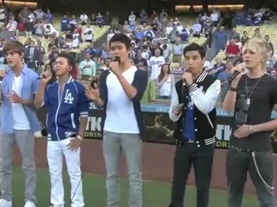 IM5 Sings the National Anthem at Dodger Stadium!