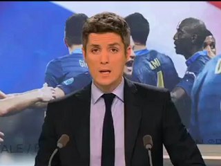 Les supporters français douchés au Trocadéro