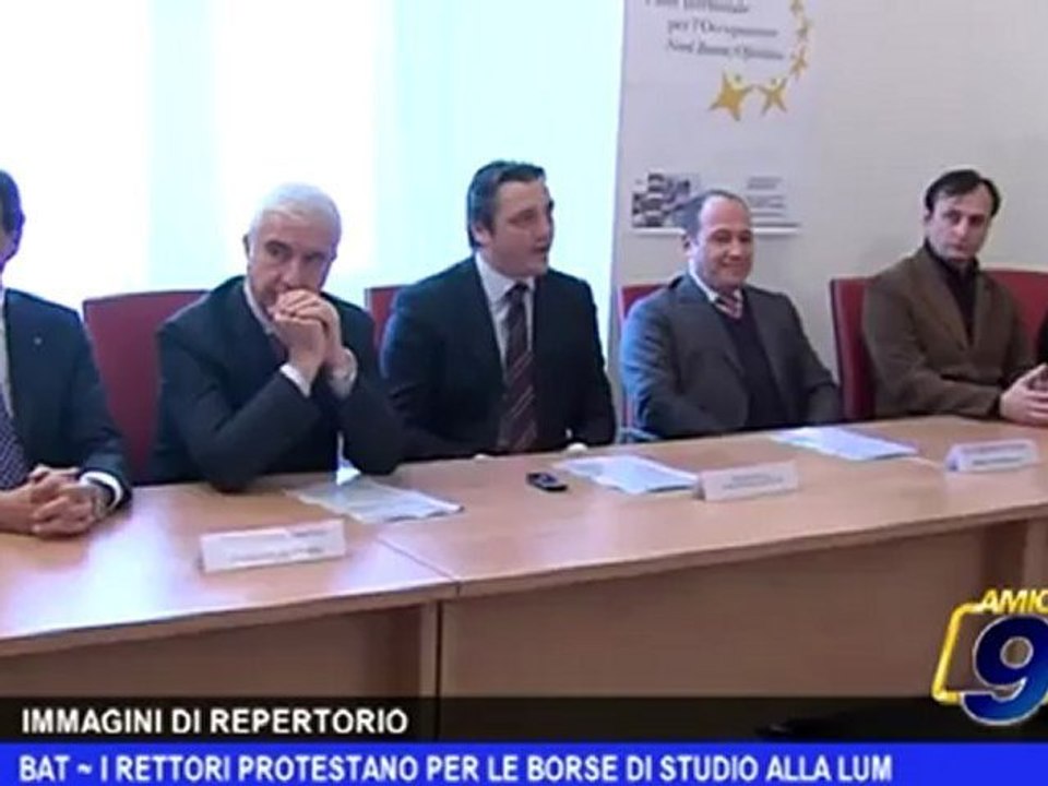 BAT | I rettori protestano per le borse di studio alla LUM