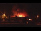 Carinaro (CE) - Incendio capannone nel Polo Calzaturiero (18.06.12)