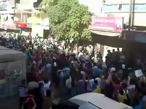 Syria فري برس حلب السكري تشييع الشهيد أحمد تصوير من الأعلى 19 6 2012 ج2 Aleppo