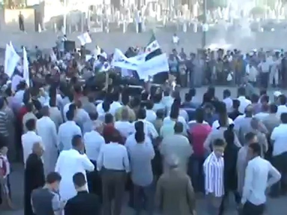 Syria فري برس تشييع الشهيد محمد كنجو أبو حنان اعزاز 19 6 2012 Aleppo