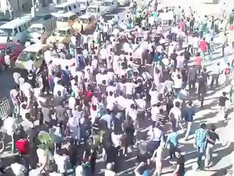 Syria فري برس حلب السكري تصوير مرتفع الألاف في تشيييع أحمد ستر 19 6 2012 Aleppo