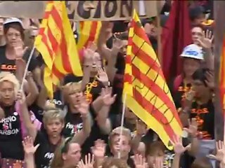 Las mujeres de los mineros abandonan el Senado pero advierten de que su lucha seguirá