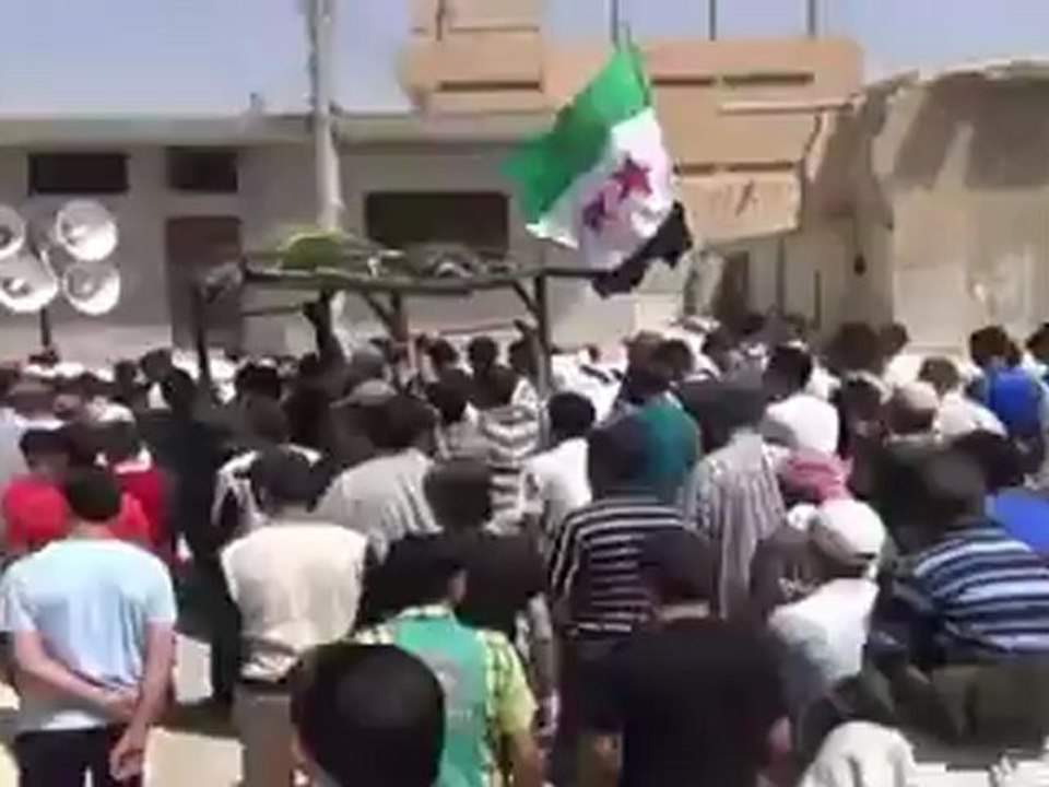 Syria فري برس  ريف دمشق ضمير  تشييع الشهيد خليفة عيد العيد 19 6 2012 ج2 Damascus