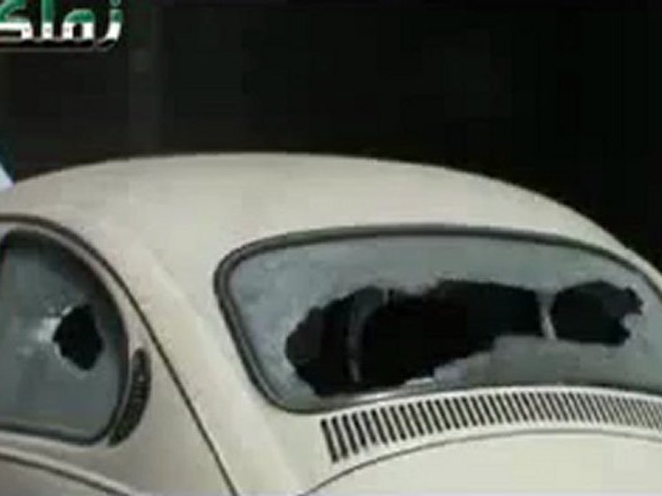 Syria فري برس ريف دمشق زملكا أثار القصف واطلاق النار من حواجز الاحتلال الأسدي على ممتلكات المواطنين 18 6 2012  ج3 Damascus