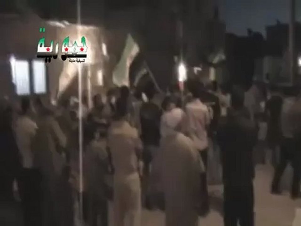 Syria فري برس ريف دمشق حمورية مظاهرة مسائية 18 6 2012 ج1 Damascus