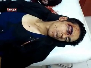 Syria فري برس  ريف دمشق دوما  الشهيد احمد عطايا  18 6 2012 Damascus