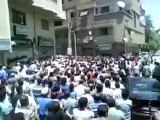 Syria فري برس  ريف دمشق جديدة عرطوز البلد  تشييع الشهيد عبد الهادي الخطيب  18 6 2012 Damascus