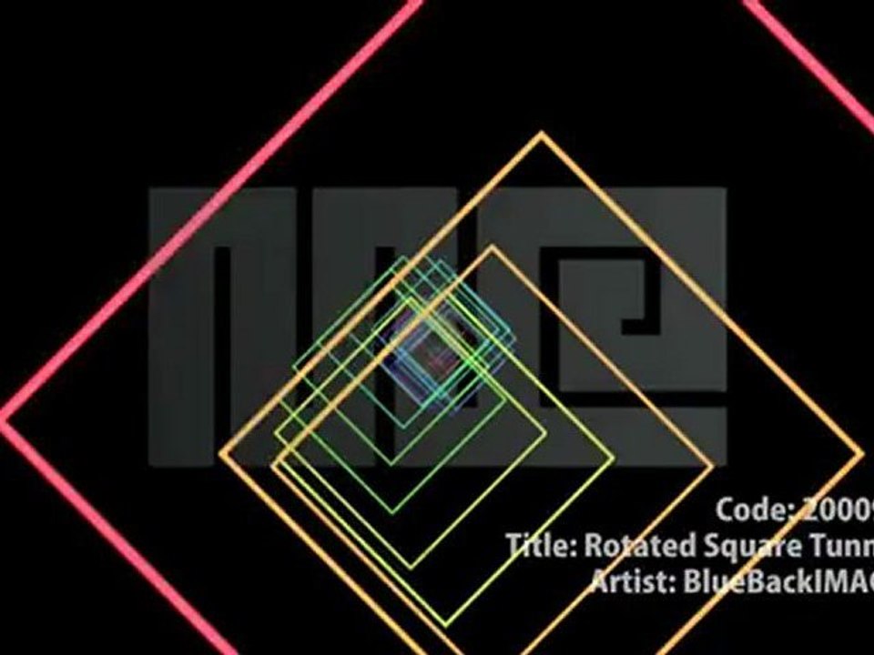 CG動画素材『トンネル』/ Royalty-Free Rotated Square Tunnel Animation - MotionElements.com