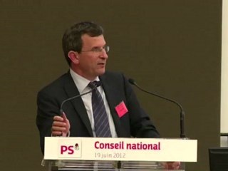 Intervention de Christophe Borgel au conseil national du PS