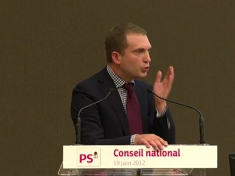 Emeric Brehier au conseil national du PS