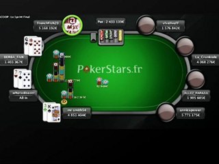 PokerStarslive - SCOOP 10-H - Replay commenté (1/3)
