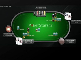 PokerStarslive - SCOOP 10-H - Replay commenté (2/3)