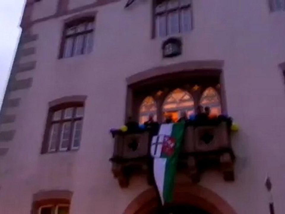 Rathaussturm Hammelburg 07.01.2012 HA KA GE am Marktpaltz Rathauskeller Party (1).MOV