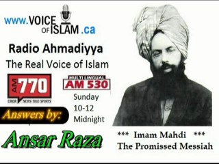 Radio Ahmadiyya 2012-01-29 Am770 - January 29th - Complete - Guest Ansar Raza