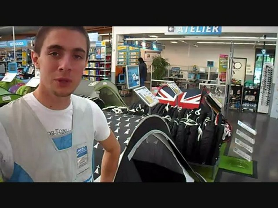 Présentation Gamme tentes Décathlon Quimper