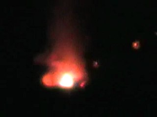 Feuer in Hammelburg von Diebach aus