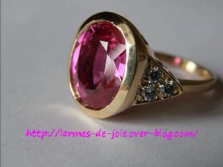 Bague Topaze rose