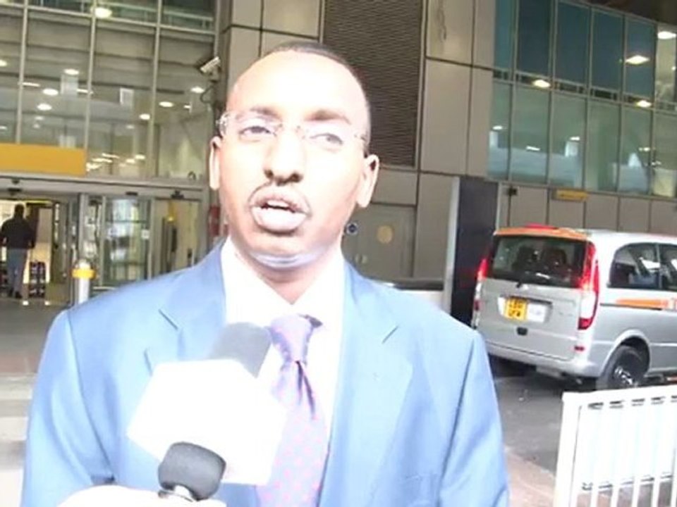 Warka Safiirka Djibouti ee Heathrow London 21-02-2012