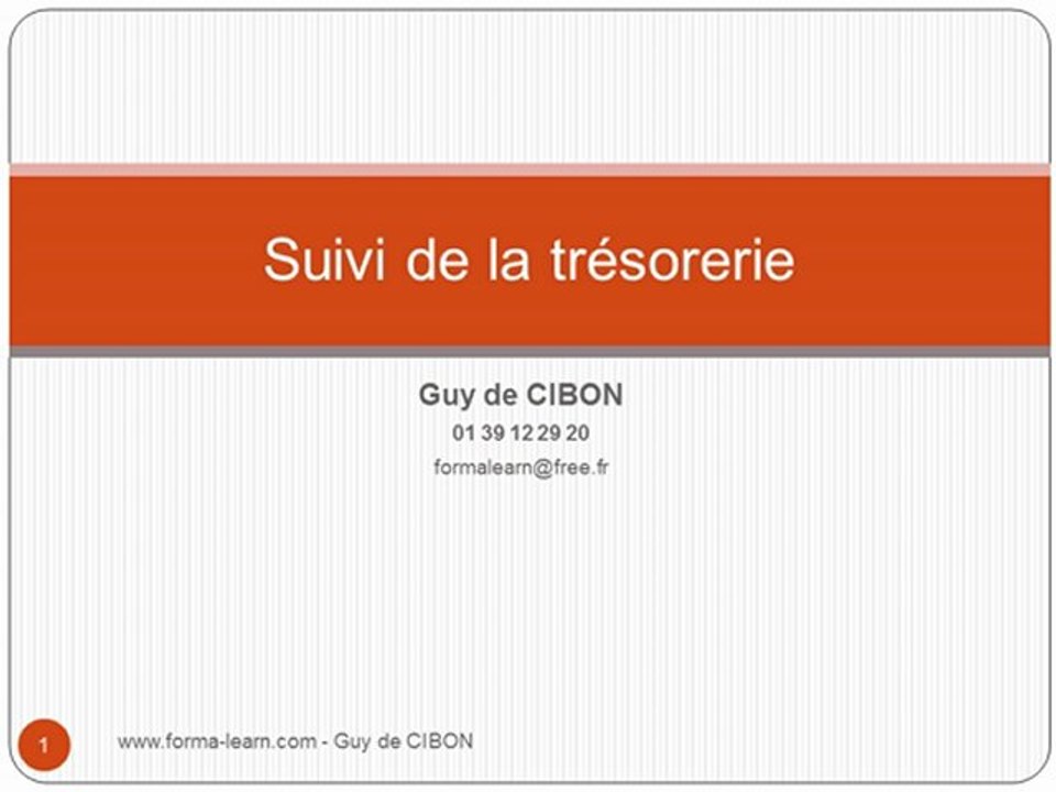 Formation comptabilité - gestion de trésorerie