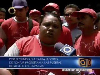 Trabajadores de Fontur continúan protestas