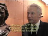 DOMINIQUE DE VILLEPIN CHEZ LES FRANCS-MAÇONS AU GRAND ORIENT DE FRANCE.