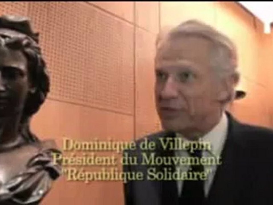 DOMINIQUE DE VILLEPIN CHEZ LES FRANCS-MAÇONS AU GRAND ORIENT DE FRANCE.