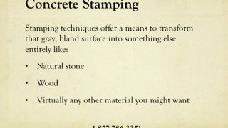 Distinguishing Stamped Overlays from Stamped Concrete