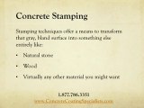 Distinguishing Stamped Overlays from Stamped Concrete