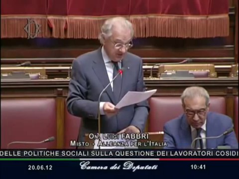 Fabbri - Esodati «In Commissione testo per soluzione» (20.06.12)