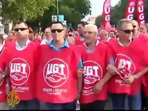 Spanish stage anti-austerity protests