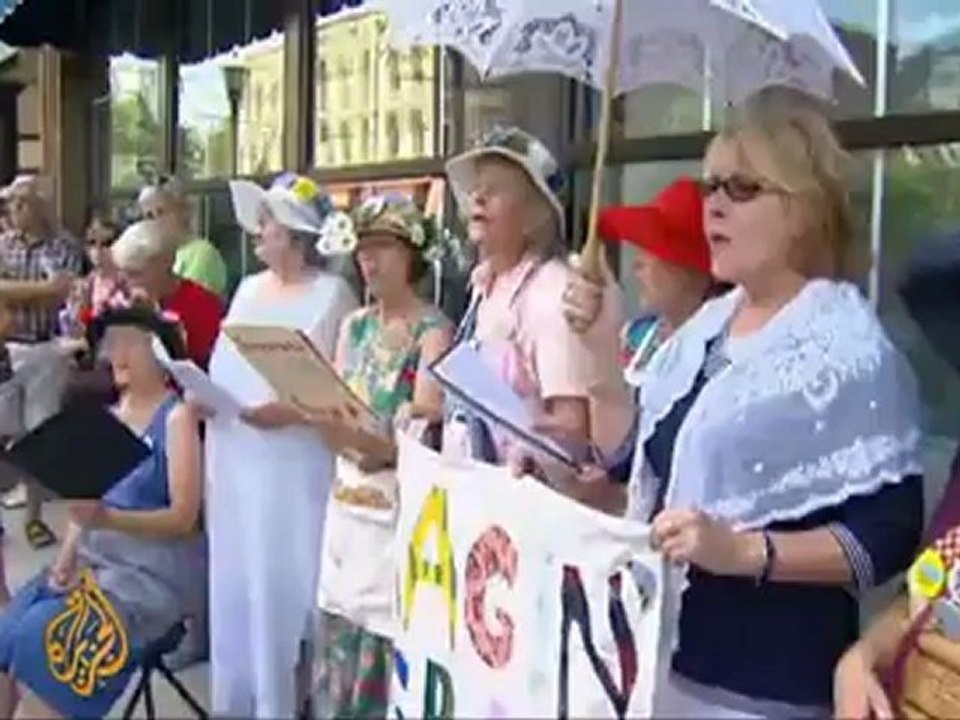 Catholic nuns protest budget cuts