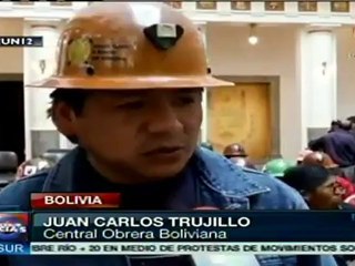 Bolivia expropia mina Colquiri tras movilizaciones