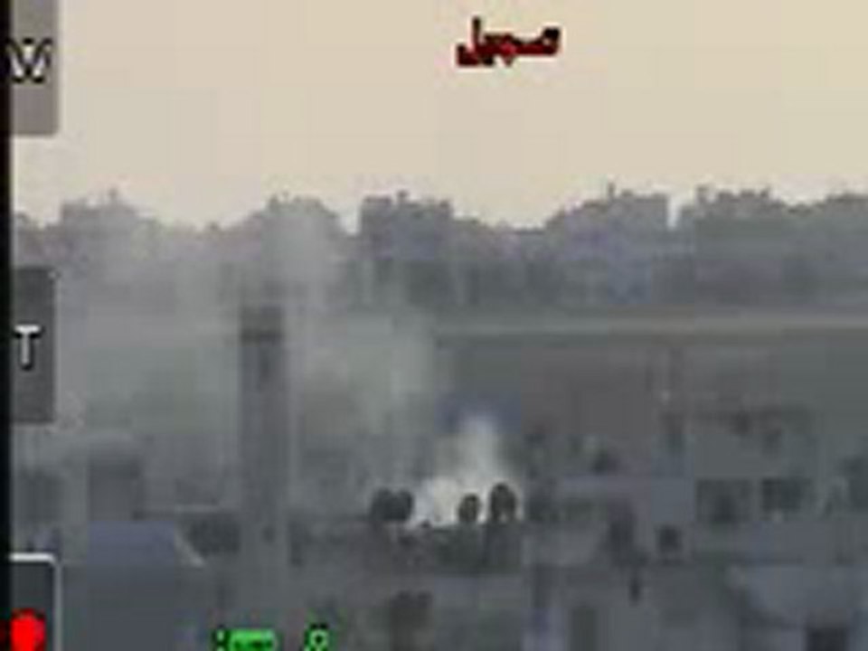 Syria فري برس حماه المحتلة طريق حلب   تصاعد الدخان من المنازل 2012 6 19 Hama